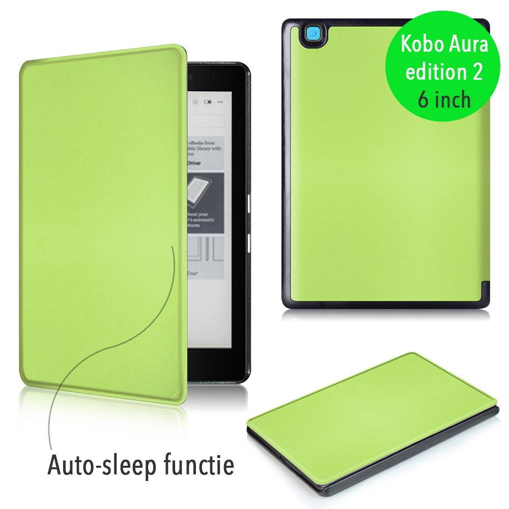 Onbekwaamheid heelal Mogelijk Lunso – sleepcover flip hoes – Kobo Aura edition 2 (6 inch) – groen -  Telefoonwinkel.com