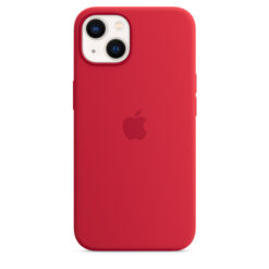 apple-silicone-backcover-magsafe-iphone-13-hoesje-rood