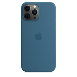 apple-silicone-backcover-magsafe-iphone-13-pro-max-hoesje-blue-jay