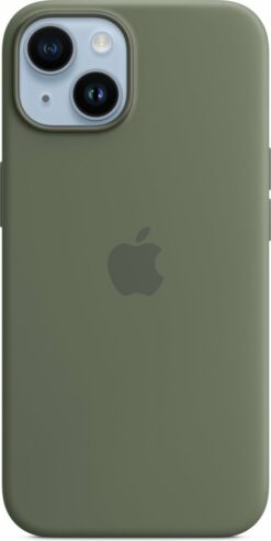 apple-siliconenhoesje-magsafe-iphone-14-olijfgroen